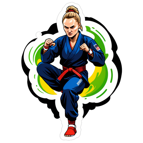 Adesivo de Valentina Shevchenko em Ação