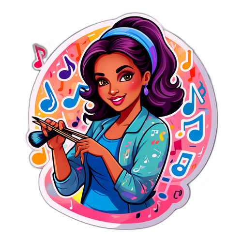 Adesivo di Pamela Camassa con colori pastello