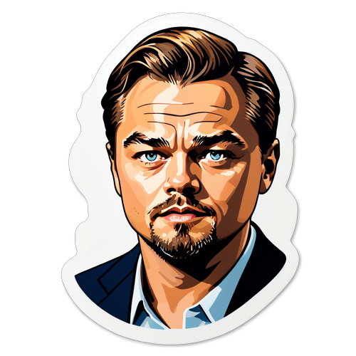 Leonardo DiCaprio: Ikona Kinematografie Ožívá na Samolepce!