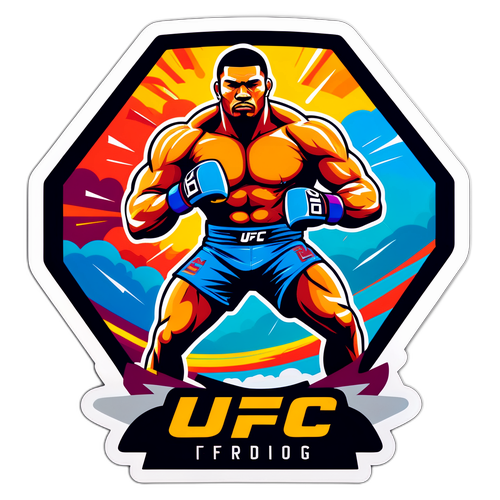 UFC-taistelija vahva, kehäsalissa