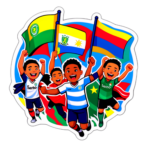 Stiker Penyokong Santos Dukung