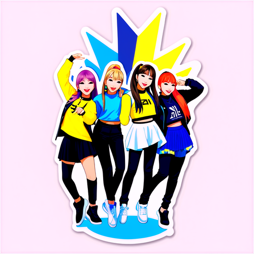 2NE1의 에너지를 느껴보세요! 이 스티커로 팬심을 표현하는 법!