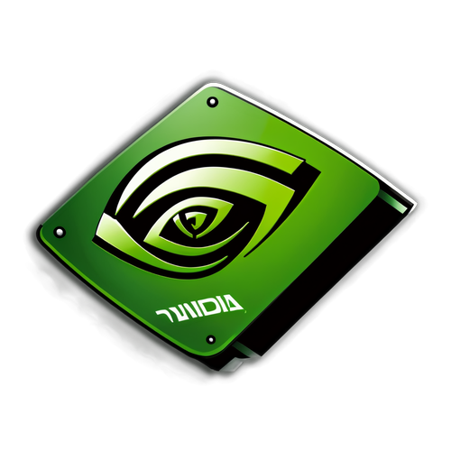 Aufkleber mit dem Logo von Nvidia