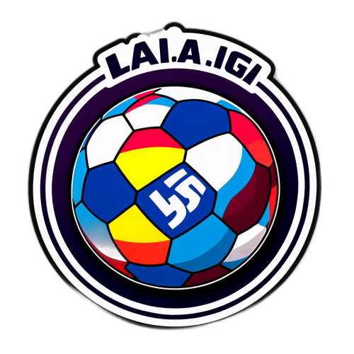 מדבקת כדור רגל בסגנון לה ליגה