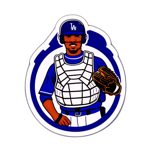 フリーマンのキャッチャーアウトフィットのステッカー