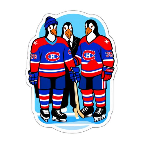 Penguins in Canadiens Jerseys