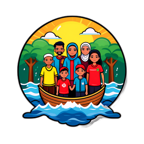 Sticker Kasih Sayang Bersama Rakyat Kelantan