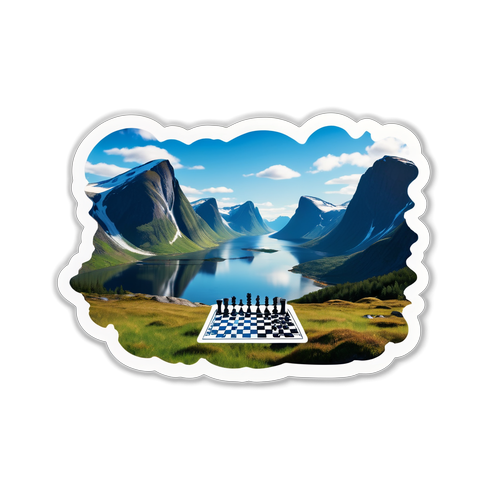 Inspirerende sjakkmotivasjon i naturens skjønnhet