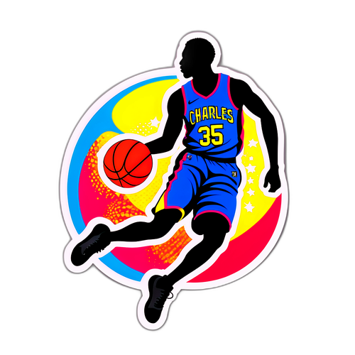 Dynamic Basketball Player Silhouette