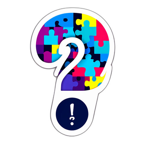 Kreatives Design für Wordle mit einem großen Fragezeichen