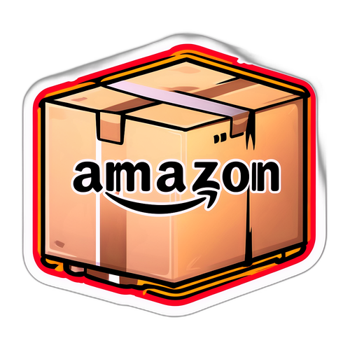 Sticker z napisem 'Amazon Prime'