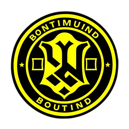 Thiết kế nhãn dán với biểu tượng Dortmund