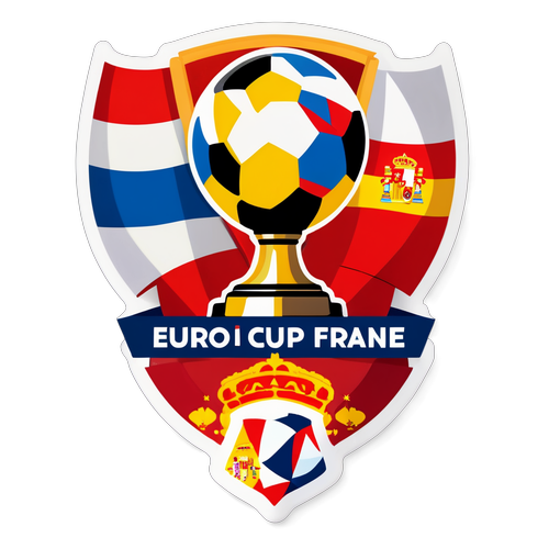 Euro Cup Showdown! Celebrate the Epic Battle Between Spain and France with This Exclusive Sticker!