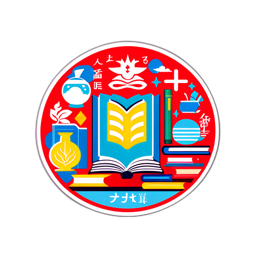 教育交流主题贴纸