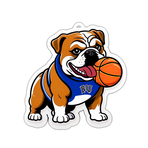 Butler University Basketball Bulldog Sticker