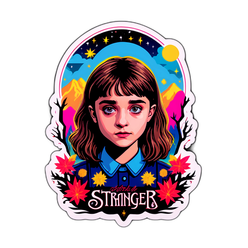 Autocollant Mystique de Natalia Dyer dans Stranger Things