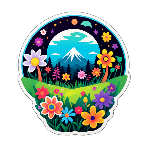 Ozora varázslatos természet sticker