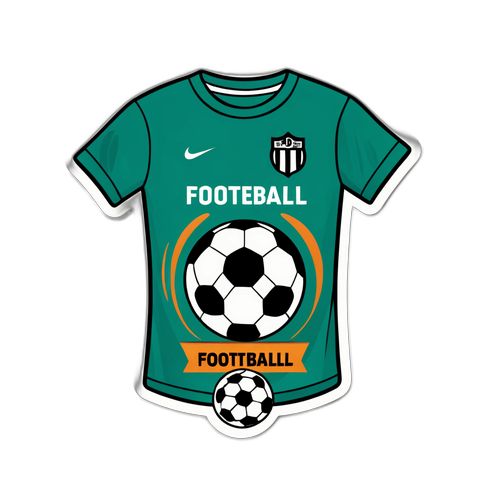 Футбольная футболка и мяч