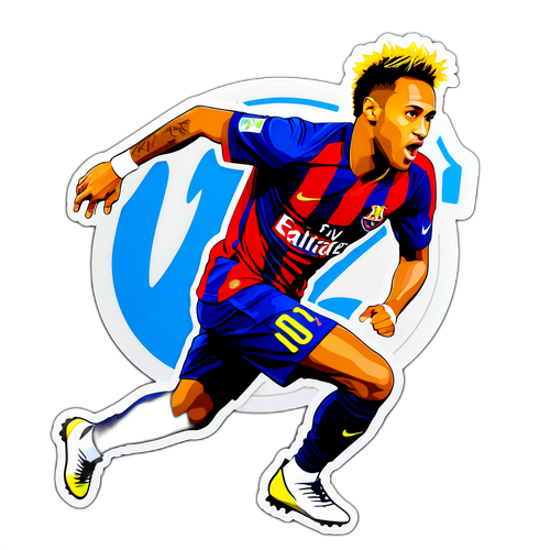 Neymar'ın Sahadaki Hareketlerini Anlatan Eğlenceli Stickerlar