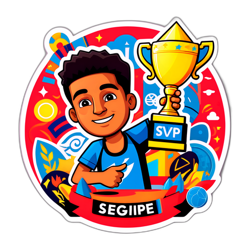 André Sergipano com Troféu
