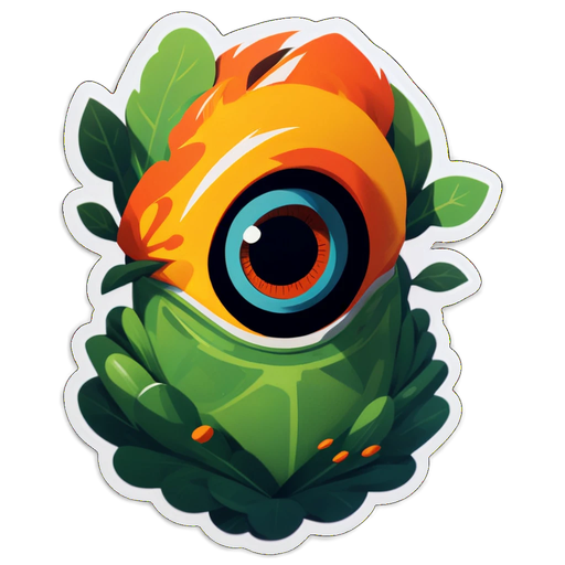 Eye of the Jungle Sticker