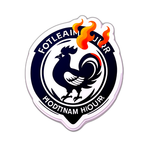 Δυναμικό λογότυπο της Tottenham Hotspur με φλόγες