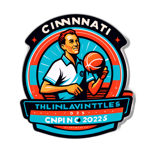 Stiker Retro Cincinnati Open 2025