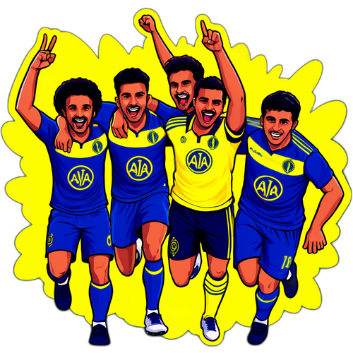 Фани Аль-Наср святкують перемогу у командних кольорах