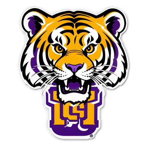 LSU Tigers Logo Sticker