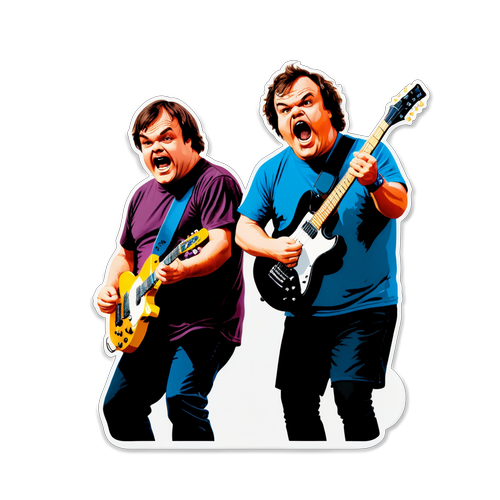 Tenacious D i Aktion! Se Jack Black og Kyle Gass Rocke Scenen som Aldrig Før!