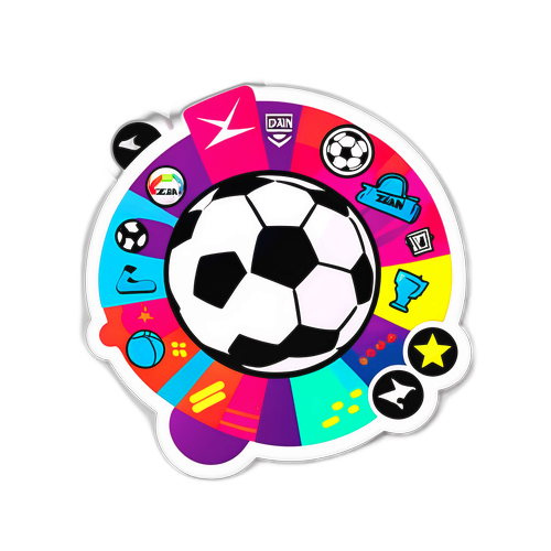 מדבקת ספורט חיה ל-DAZN