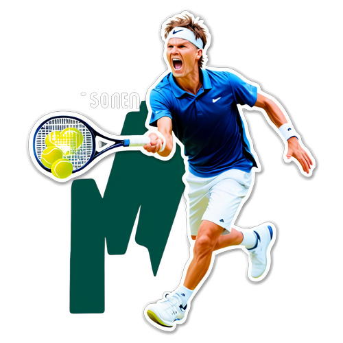 Jannik Sinner på tennisbanen