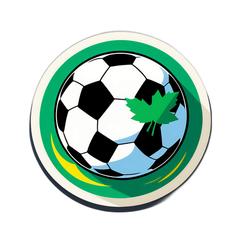 Umweltfreundlicher Fußball Sticker
