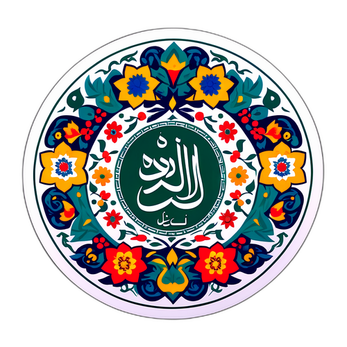 Sticker ter viering van de culturele erfgoed van Iran