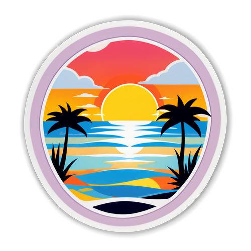 Atmosferisch Ontwerp bij de Zonsondergang
