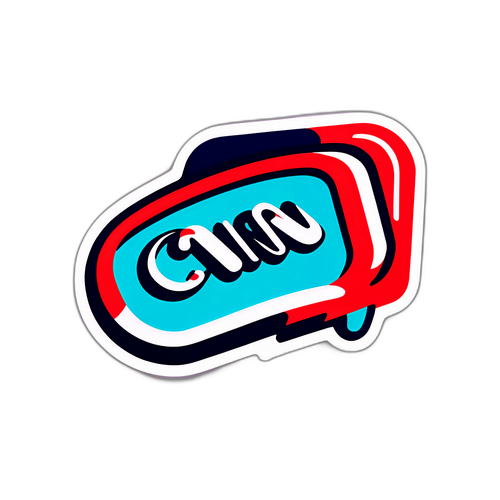 Autocollant CNN stylisé