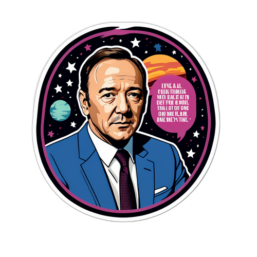 Autocollant en hommage à Kevin Spacey