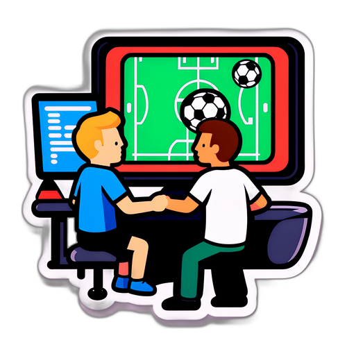 스포츠 해설가의 모습