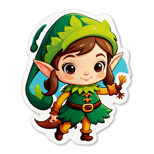 Woodland Elf Sticker