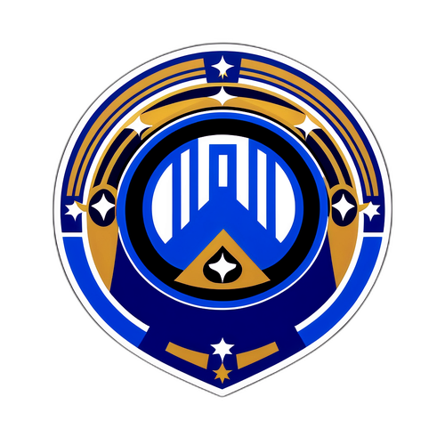 Μια κομψή απεικόνιση των χρωμάτων και του σήματος της Ίντερ Μιλάνου