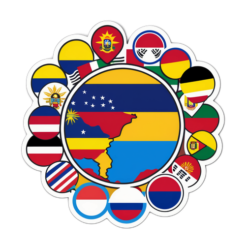 Sticker de Diversidad Cultural: Migración Colombiana