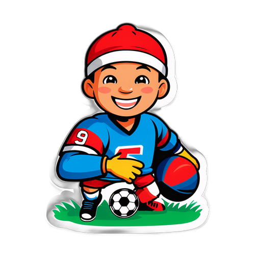 Người anh vui mừng chào đón, biểu tượng bóng đá