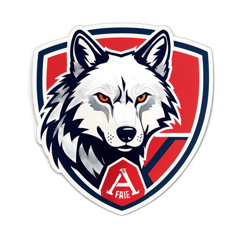 阿森納與狼的徽章