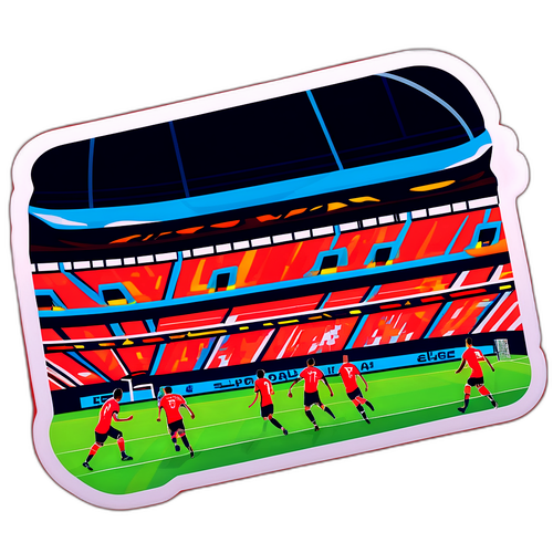 Scena stadionowa podczas meczu Ligi Europy