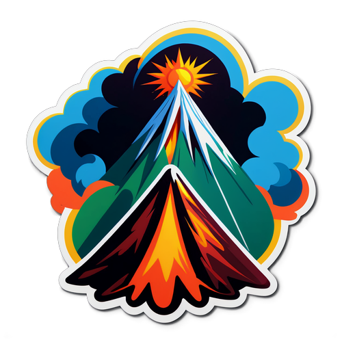 Stylizovaná nálepka 'Etna'