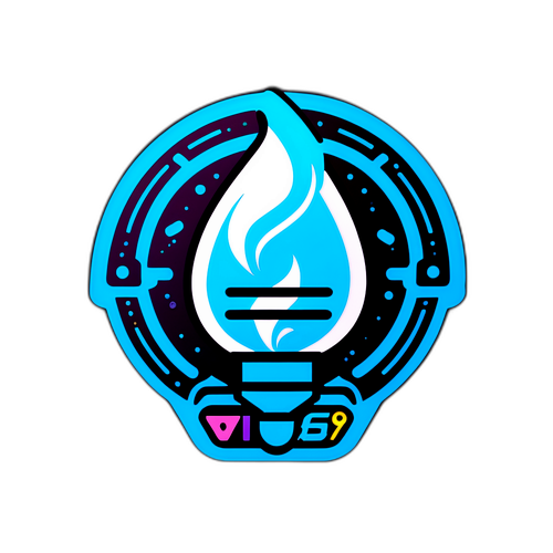 Desain Stiker Futuristik 'Tarif Listrik Per KWH 2025'