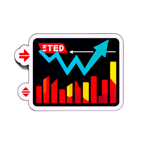 आज के स्टॉक मार्केट समाचारों का स्टाइलिश स्टीकर