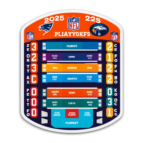 2025 NFL Playoffs Bracket Sticker