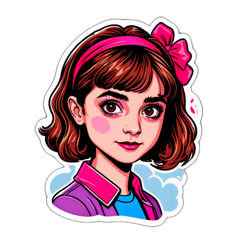 फैशनेबल स्टिकर: नतालिया डायर विभिन्न पात्रों के रूप में