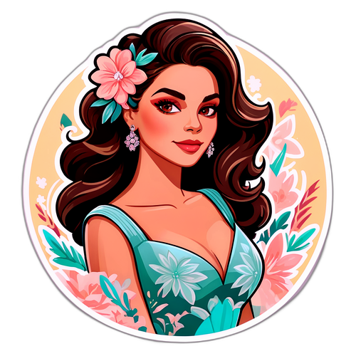 Adesivo di Eleganza Femminile